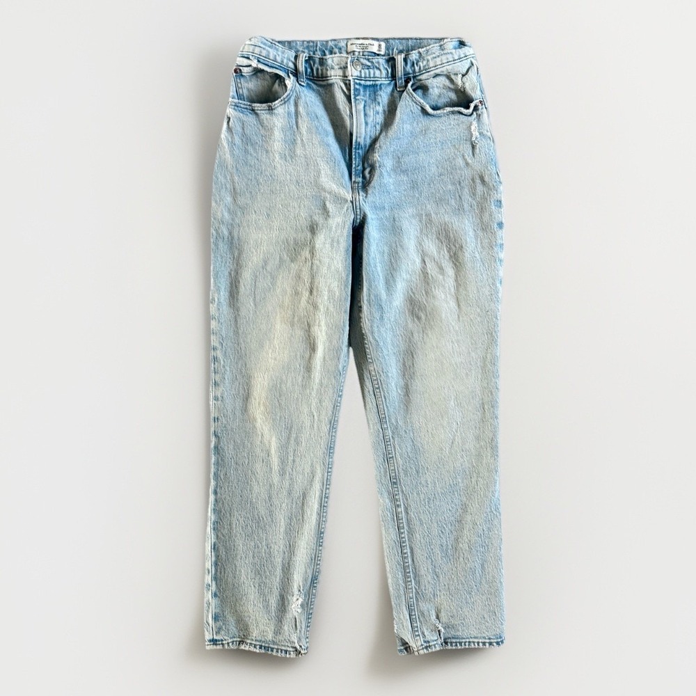 Abercrombie & Fitch 90s Straight Jean Curve Love 30/10R 29x28 Wide Leg High Rise